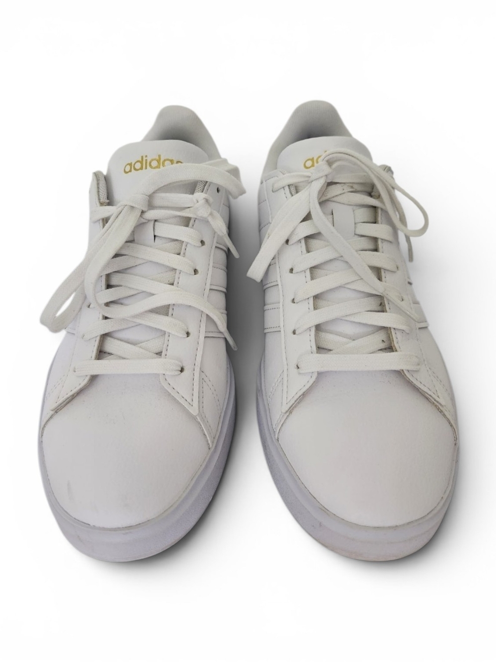 adidas Grand Court 2.0 Sneakers Lace Up Design Gold adidas Label Size 8